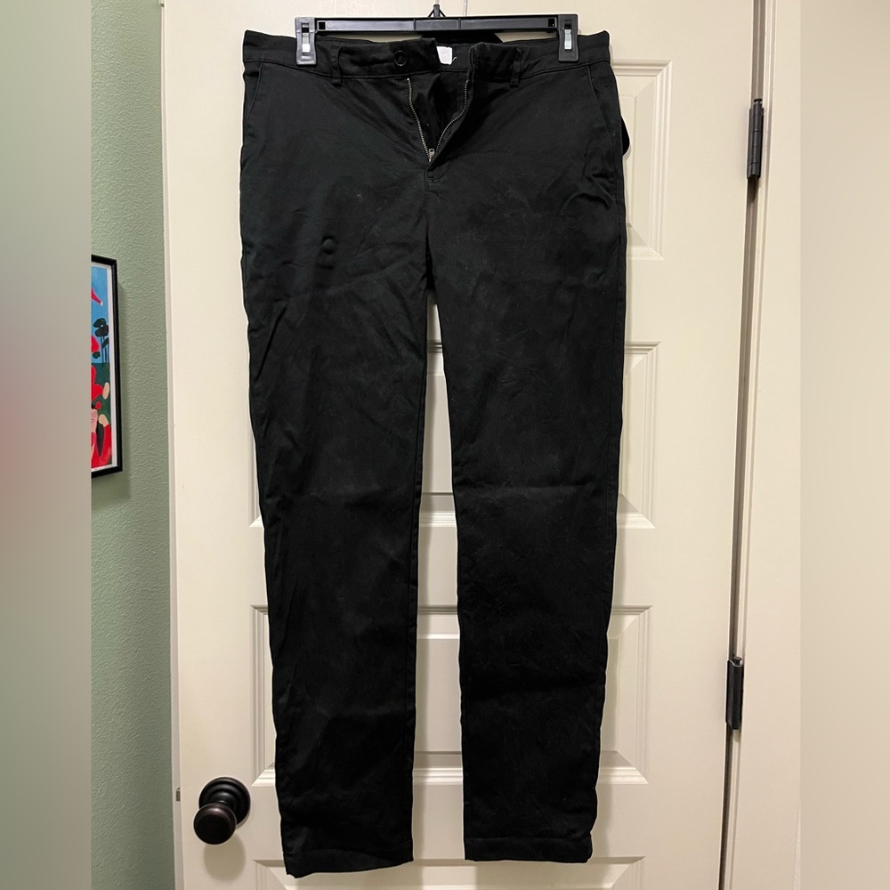 KOTN Black Cotton Slim Chino Pants Size 34